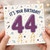44th Birthday Card, It's Your Birthday 44 Birthday Balloon Design