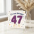 47th Birthday Card, It's Your Birthday Balloon Card