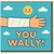 Funny Get Well Soon Card - You Wally - Injured Arm Bandage Design - Humour Card for Friends or Colleagues - Feel Better Soon