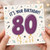 80th Birthday Card, It's Your Birthday Balloon Design
