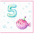 5th Birthday Card, Cute Puffer Fish Birthday Card