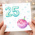 25th Birthday Card, Cute Puffer Fish Party Card
