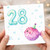 28th Birthday Card, Cute Underwater Puffer Fish Birthday Card