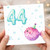 44th Birthday Card, Cute Puffer Fish Birthday Card
