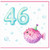 46th Birthday Card, Cute Pufferfish Design