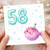 58th Birthday Card, Cute Pufferfish and Bubbles Design