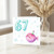 67th Birthday Card, Cute Pufferfish Balloon Number 67 Card