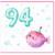 94th Birthday Card, Cute Pufferfish Party Design