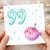 99th Birthday Card, Cute Puffer Fish Party Design