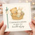 New Baby Congratulations Card - Cute Bear & Bunny in Basket - 'Congratulations on Your New Bundle of Joy' - Gender Neutral Baby Shower or Parents Greeting Card