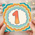 1st Birthday Card, Colourful Number 1 Card