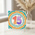 15th Birthday Card, Colourful Rainbow Number 15 Card