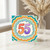 55th Birthday Card, Colourful Retro Rainbow Design