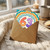 63rd Birthday Card, Retro Rainbow Number 63 Birthday Card