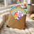 65th Birthday Card, Colourful Retro Number 65 Card