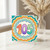 105th Birthday Card, Colourful Rainbow Number 105 Birthday Card