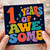 1st Birthday Card, 1 Years of Awesome Retro Typography Card