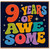 9th Birthday Card, 9 Years of Awesome Card