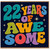 22nd Birthday Card, 22 Years of Awesome Retro Multicoloured Design