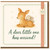 New Baby Card - A Deer Little One Has Arrived - Cute Fawn and Bunny Newborn Congratulations Card - Gender Neutral Baby Arrival