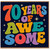 70th Birthday Card, 70 Years of Awesome Retro Colourful Design