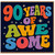 90th Birthday Card, 90 Years Of Awesome Retro Typography Card
