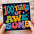 100th Birthday Card, 100 Years of Awesome Retro Colourful Card