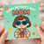Happy Mother's Day Mom Card - Cute Cartoon Mom with Sunglasses and Flowers - Fun Mother's Day Greeting Card from Daughter or Son