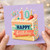 10th Birthday Card, Happy Birthday Cake Design