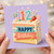 12th Birthday Card, Happy Birthday Cake Design Card
