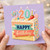 20th Birthday Card, Happy Birthday Cake Design Card
