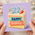 22nd Birthday Card, Happy Birthday Cake Design