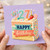 27th Birthday Card, Happy Birthday Cake Design Card