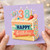 38th Birthday Card, Happy Birthday Cake Design Card