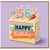 56th Birthday Card, Happy Birthday Cake Slice Design