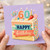 60th Birthday Card, Happy Birthday Cake Design