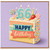 66th Birthday Card, Happy Birthday Cake Design