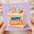 93rd Birthday Card, Happy Birthday Cake Card