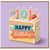 101st Birthday Card, Happy Birthday Cake Design