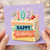 102nd Birthday Card, Happy Birthday Cake Card