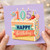105th Birthday Card, Happy Birthday Cake Design