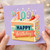 109th Birthday Card, Happy Birthday Cake Card