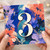 3rd Birthday Card, Floral Abstract Number 3 Card