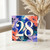 28th Birthday Card, Colourful Floral Abstract Design