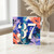37th Birthday Card, Bold Abstract Floral Design