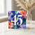 45th Birthday Card, Abstract Floral Design