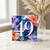 49th Birthday Card, Colourful Floral Abstract Number 49 Card