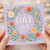 Love Ya Floral Wreath Card - Cute Romantic Greeting for Anniversary, Valentine's Day or Just Because