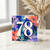 78th Birthday Card, Floral Abstract Number 78 Card
