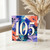 105th Birthday Card, Floral Abstract Number 105 Birthday Card